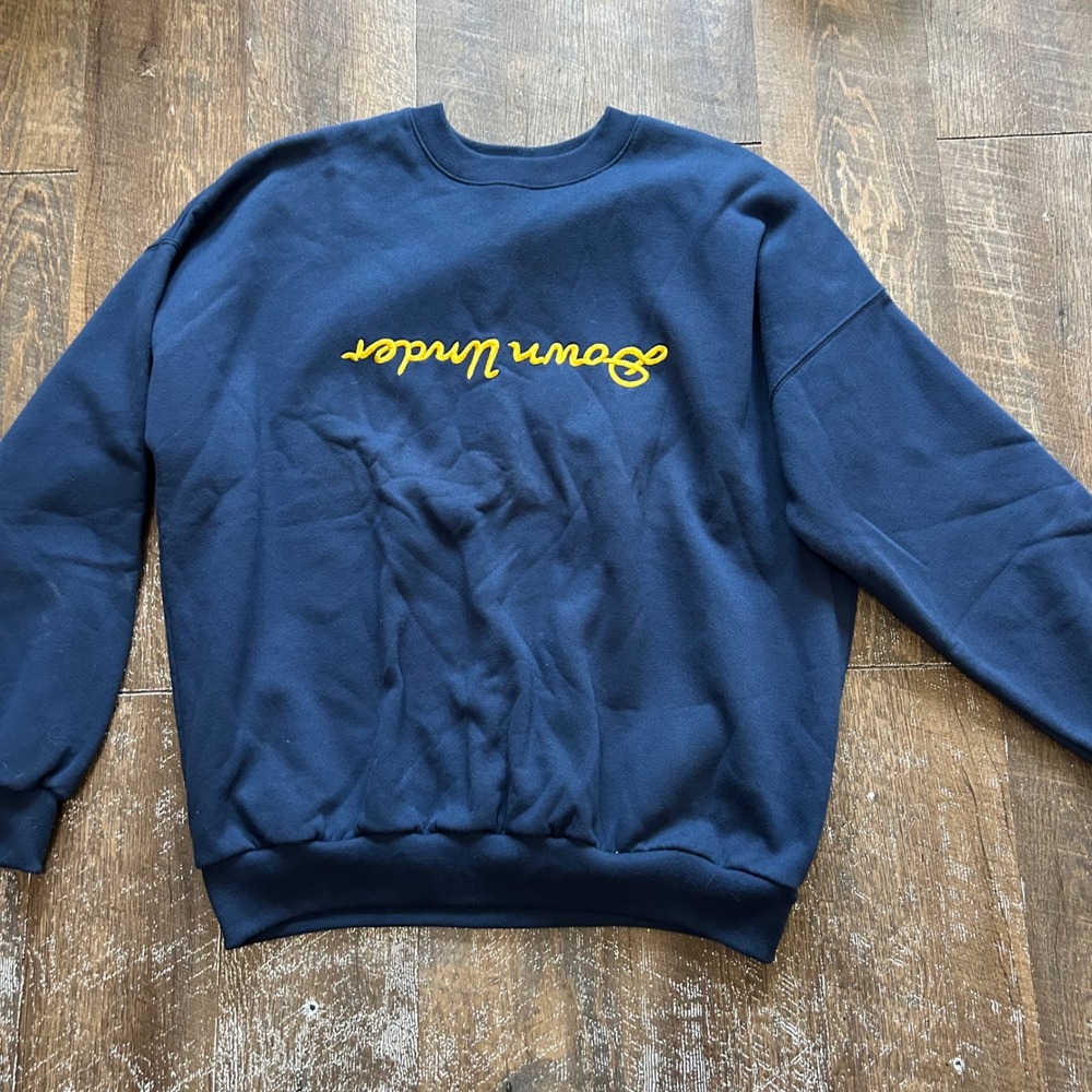 Vintage Ken Done Down Under Sweatshirt Navy Blue Embroidered Australia Large